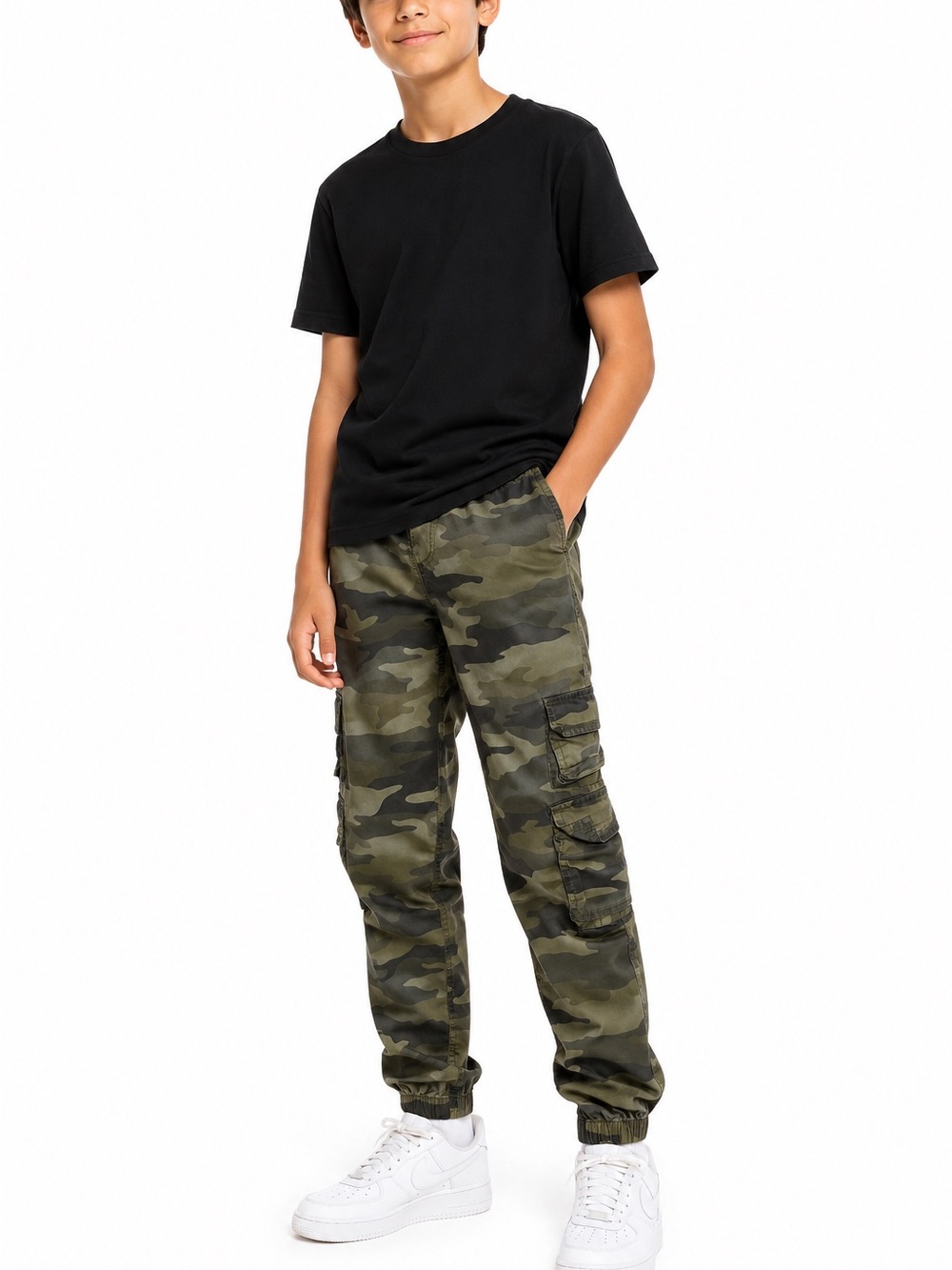 Abercrombie Kids Camouflage Cargo Joggers Size 15/16